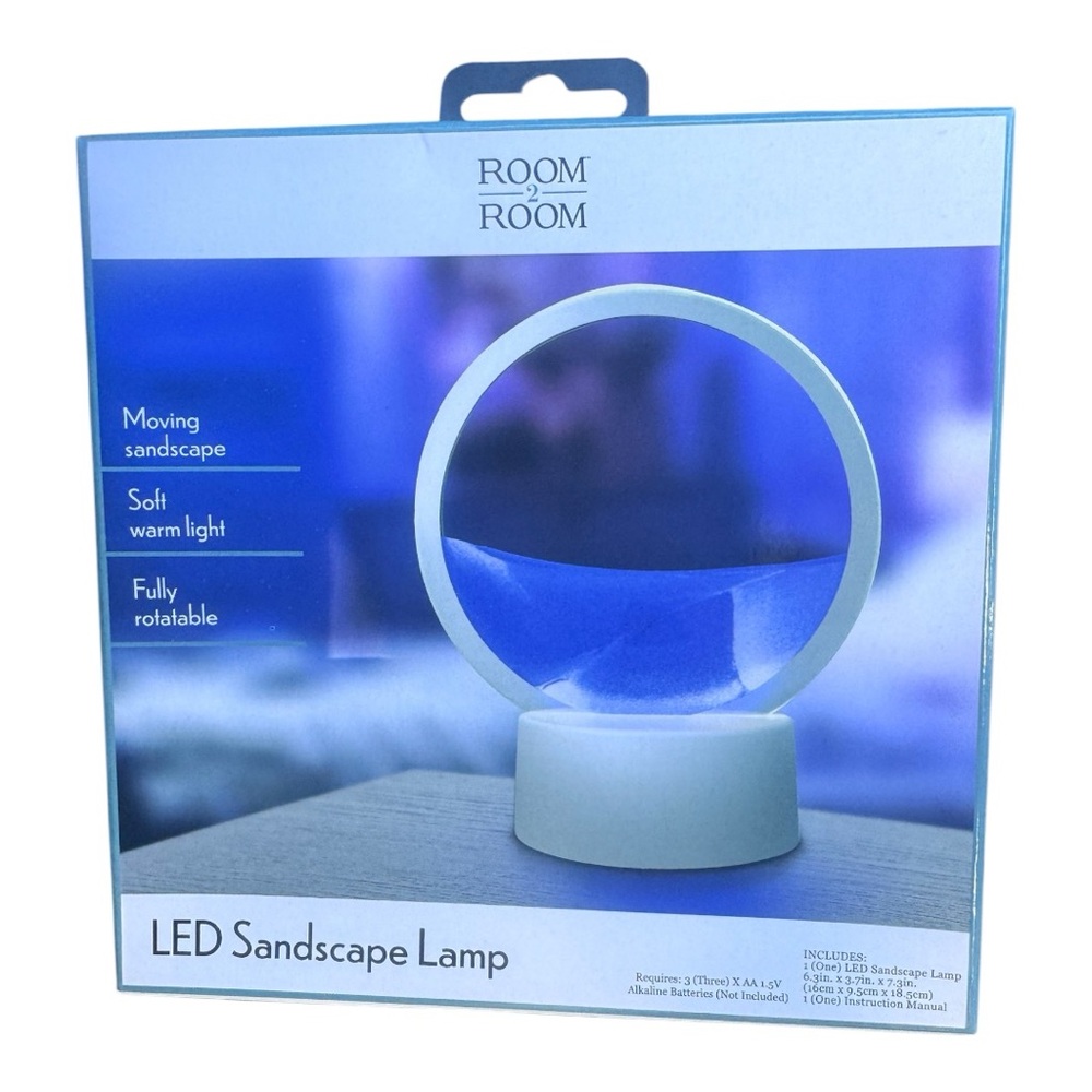LED Sandscape Lamp (Blue)